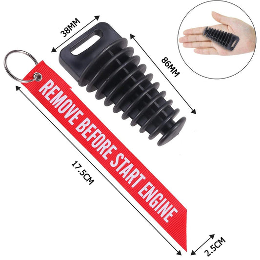 Robuster Gummi Auspuffstopfen für Endrohrschutz und Reinigung