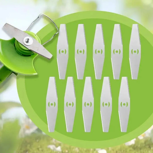 5x Metall Rasentrimmer Kopf Ersatz Cutter für Gartenmäher Zubehör