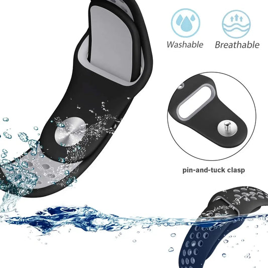 Sportliches 22mm Silikon Armband für Xiaomi Redmi Uhren Aktiv-Style