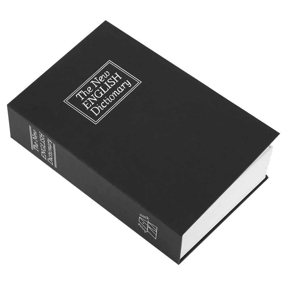 Diskreter Mini Buch Safe in Schwarz mit Schlüssel – Sicheres Geldversteck