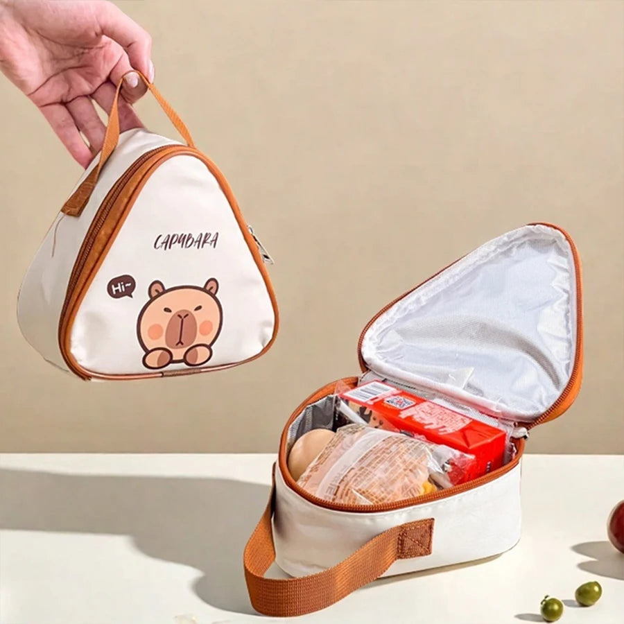 WORTHBUY Mini Thermo-Lunch-Tasche, isoliert, ölbeständig und wasserdicht