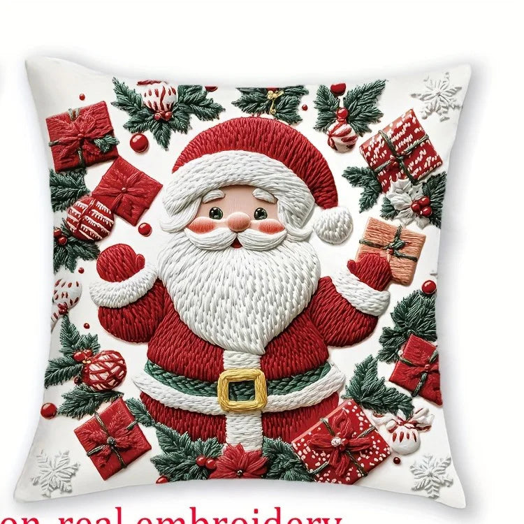 Weihnachtliche Kissenbezüge mit festlichen Motiven für Ihr Zuhause