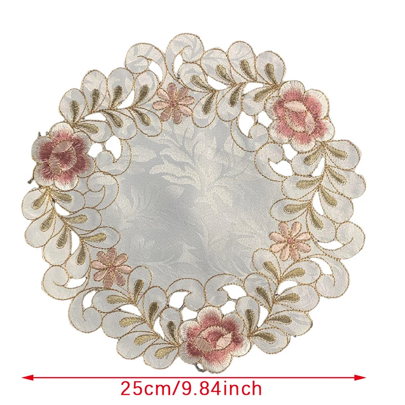 Retro Rose Blume Tischset/Untersetzer - Elegantes Esstisch & Küchen Dekor