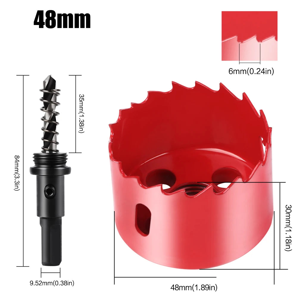 Vielseitige 15-200mm Lochsäge HSS M42 Bimetall für Metall Holz Kunststoff DIY