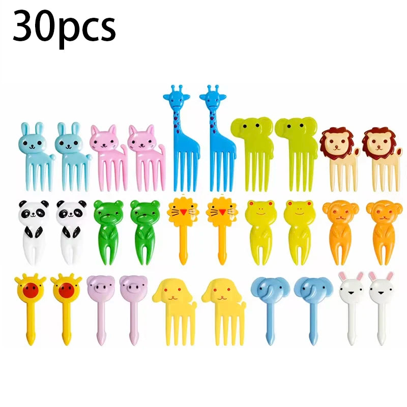 Mini Lebensmittel Picks Cartoon Tier für Kinder Bento Lunchbox Zubehör