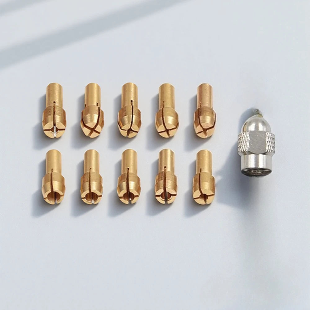 11-teiliges Mini Bohrfutter Set für präzises Arbeiten mit Drehwerkzeugen