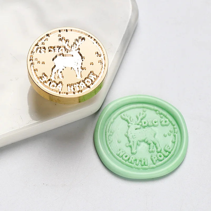Sternenhimmel Lotus Rosenmuster Wachssiegel Stempel, Retro Stil