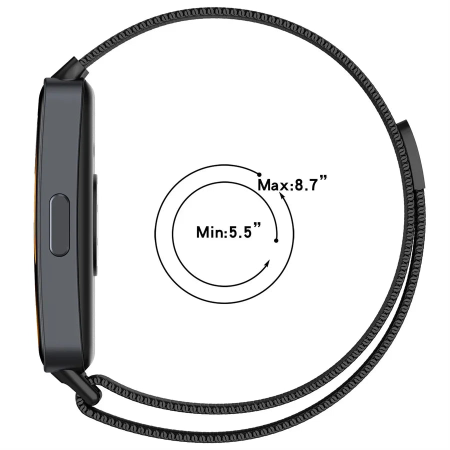 Magnetisches Milanese Metallarmband für Huawei Band 8 - 9 – Komfort - Stil