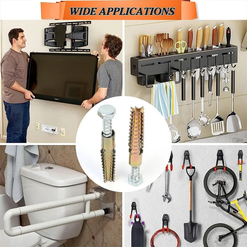 Robuster Metall Expansionsanker mit Selbstschneidschrauben Set