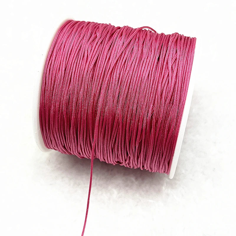 Nylon Schnur 0,4-1,5mm Makramee Kordel Geflochten DIY Schmuckband