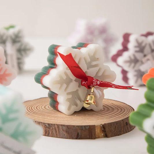 Weihnachts Schneeflocke Aromatherapie Kerze mit romantischer Atmosphäre