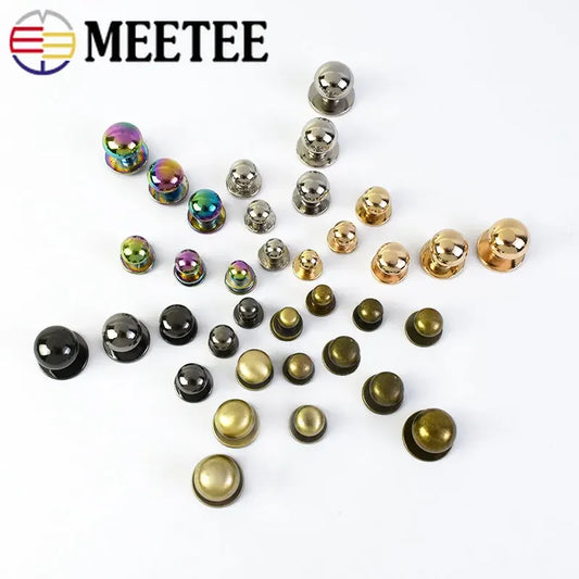 Vielseitige Metallnieten 4-12mm für Gürtel Taschen und DIY Projekte