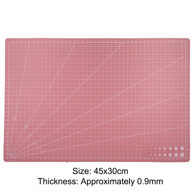 A3 PVC Schneidematte Einseitig geeignet für Patchwork Nähen DIY Leder