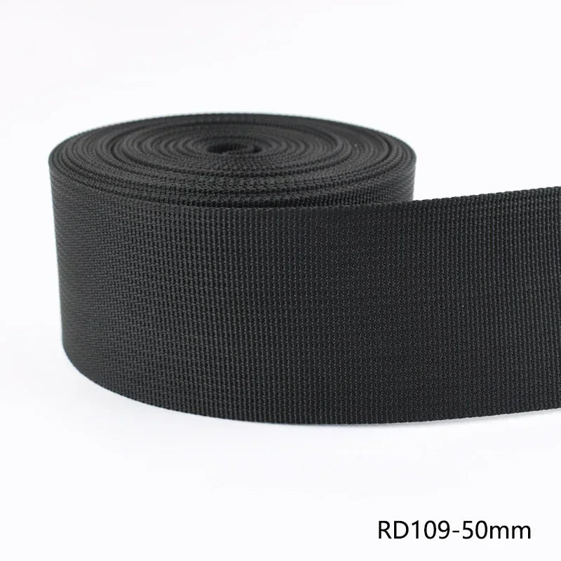 5 Meter Polyester Nylon Gurtband 25-50mm DIY Rucksack Gürtel