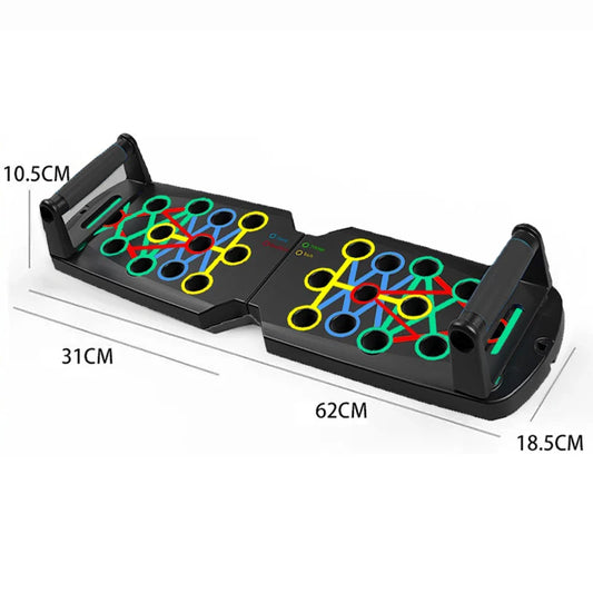 Multifunktionales Push-up-Board-Set faltbar mit rutschfestem Griff für effektives Training