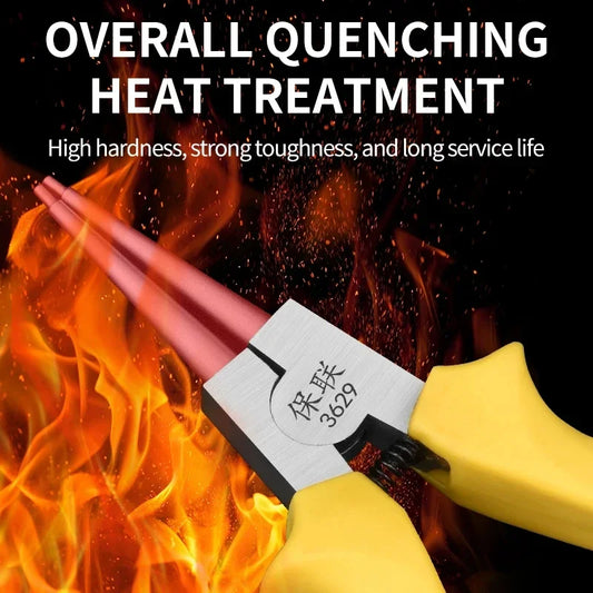 Multifunktionale Sicherungsringzange gebogen mit Chrom Vanadium Stahl