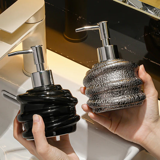 Keramik Seifenspender 300 ml für flüssige Seife