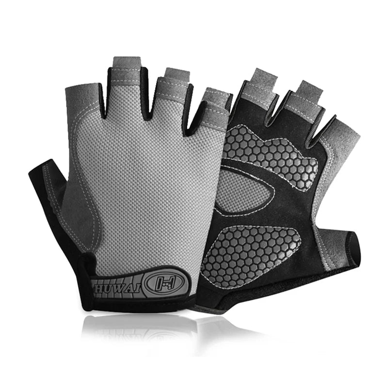 Maximaler Grip - Komfort: Fingerlose Gym Handschuhe unisex, atmungsaktiv - rutschfest