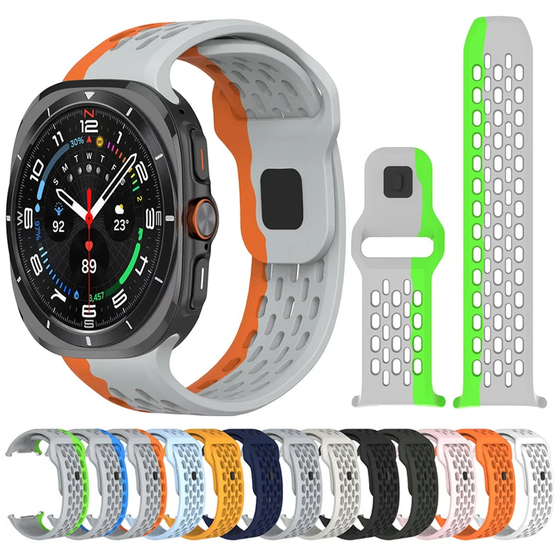 Marine Silikonarmband für Samsung Galaxy Watch Ultra 47 mm 2025 Modell