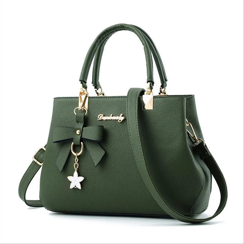 Elegante Damenhandtasche aus PU-Leder mit viel Stauraum - stylischen Details