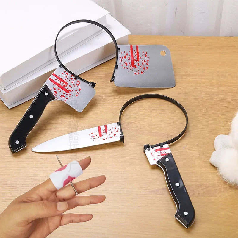 Halloween Party Haarbänder mit Messer, Axt, Hackmesser und Schere