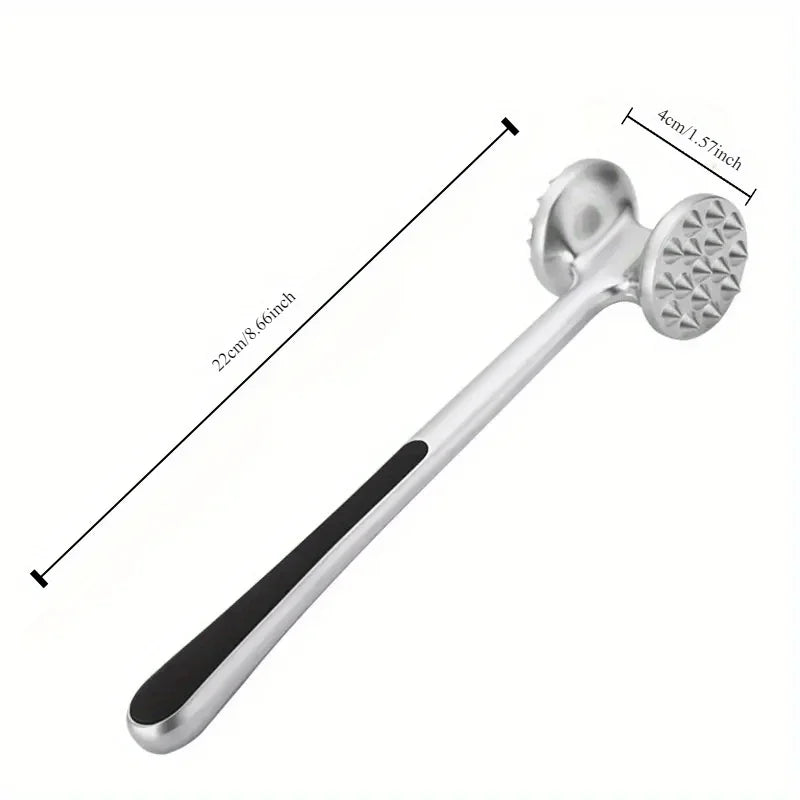 Fleischklopferhammer aus Metall mit multifunktionalem Design für Küche
