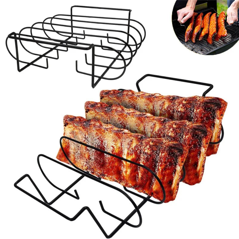 Antihaft BBQ Rippenständer – robust, hitzebeständig - leicht zu reinigen
