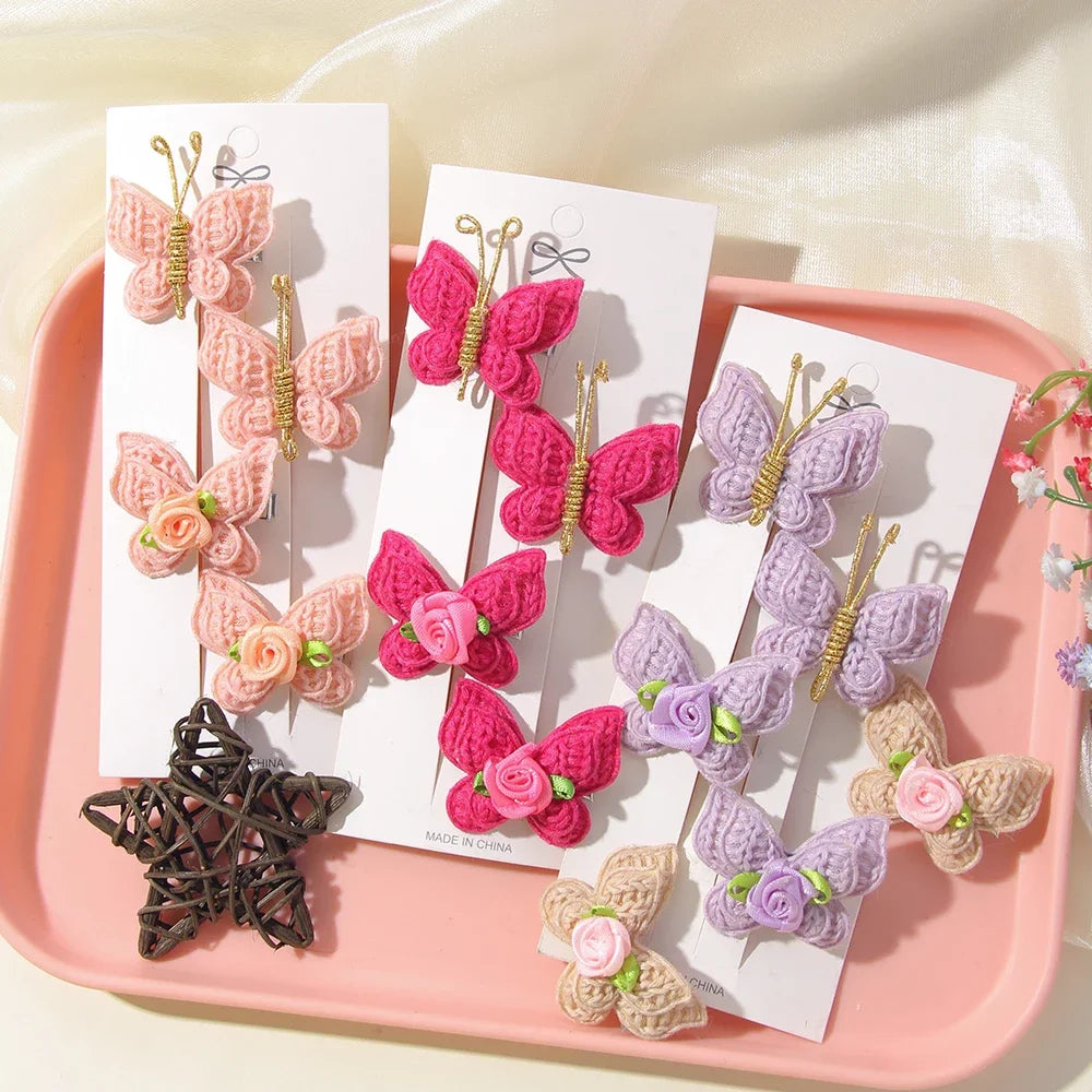 Handgefertigte Haarspangen für Mädchen – Woven Bow Clips