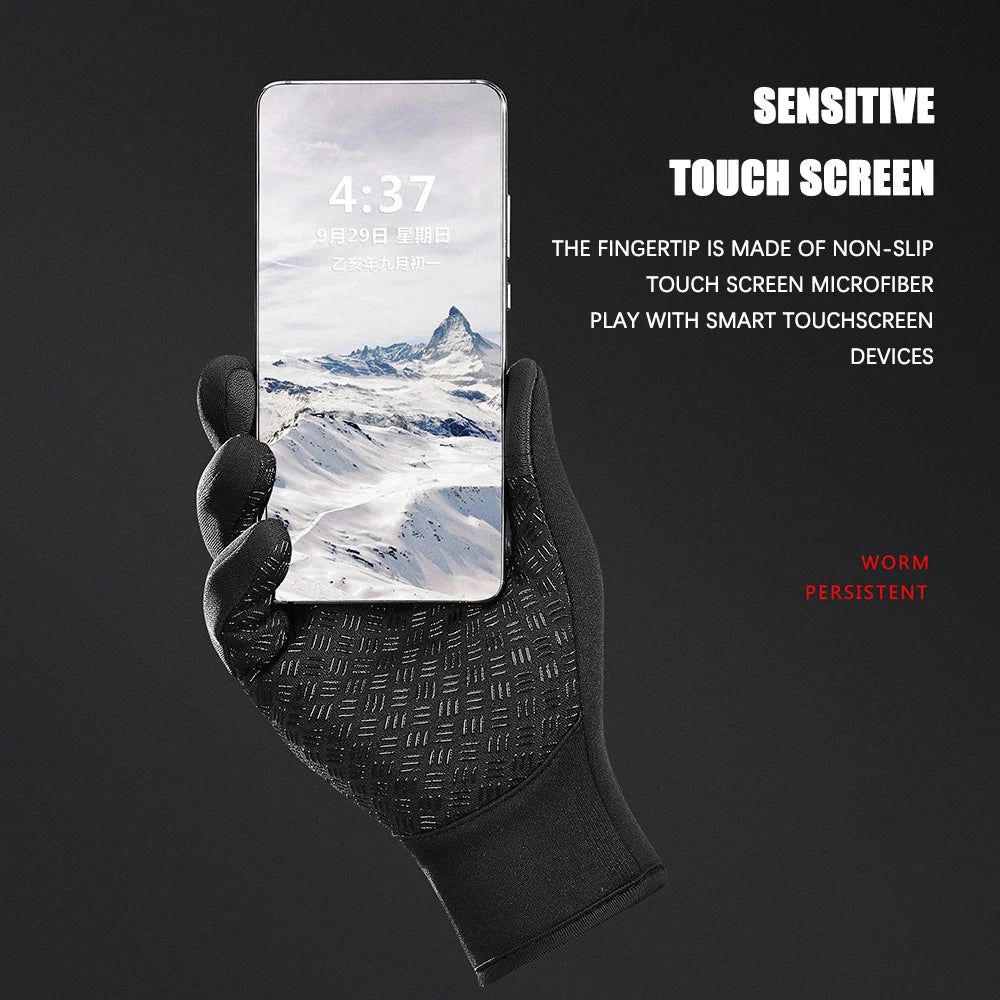 Winterwarme Touchscreen-Handschuhe Unisex – Spritzwassergeschützt - Rutschfest