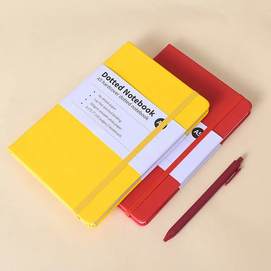 A5 Notizbuch 192 Seiten gepunktet fester Einband fuer Business Studium