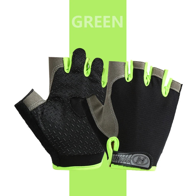 Maximaler Grip - Komfort: Fingerlose Gym Handschuhe unisex, atmungsaktiv - rutschfest