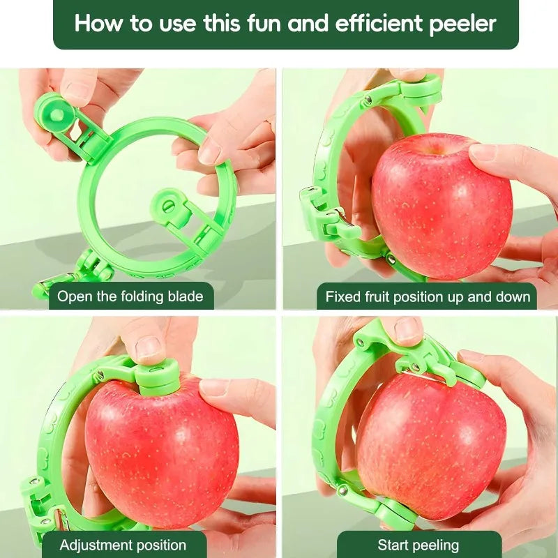 Edelstahl Gemüseschäler mit Drehklinge für einfaches Schälen in der Küche