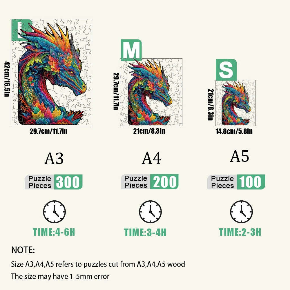 Tierisches Holz 3D Puzzle Pädagogisches Lernspiel für Geist