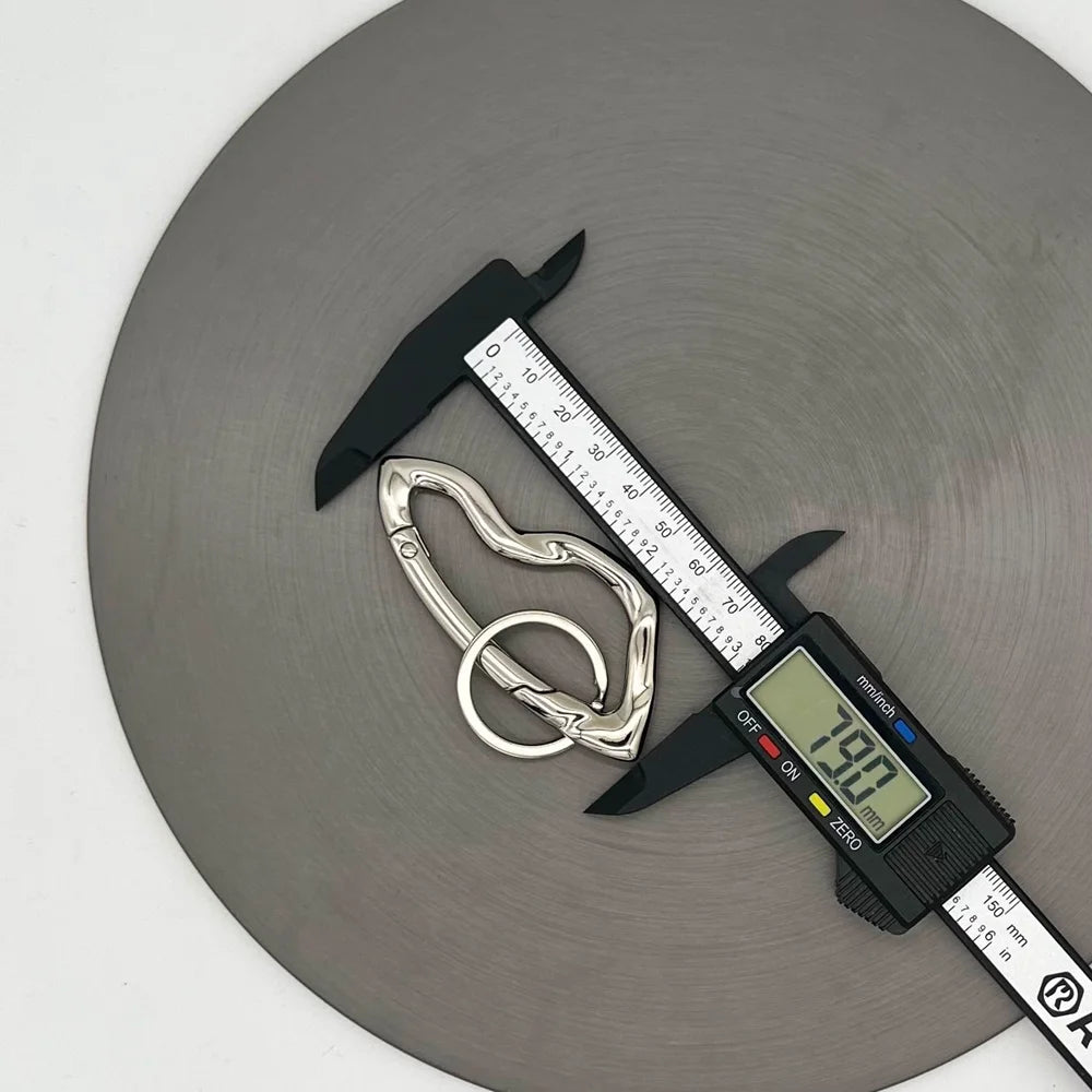 Y2K Punk Karabiner Schlüsselanhänger Stern Oval Axtförmiger Gothic Stil