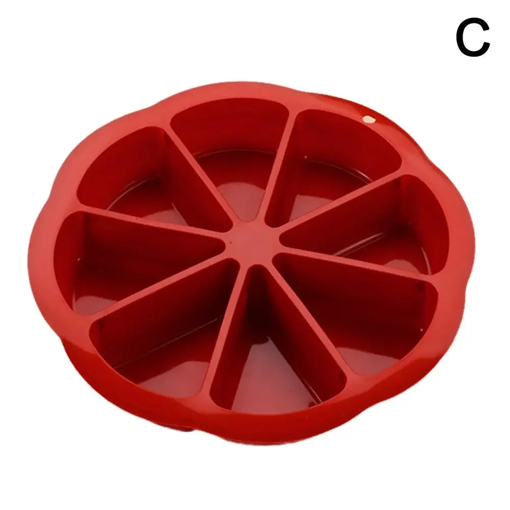 8 Loch Silikon Backform für Kuchen Gebäck und Pizza Portionen-Yabubest - Home & More