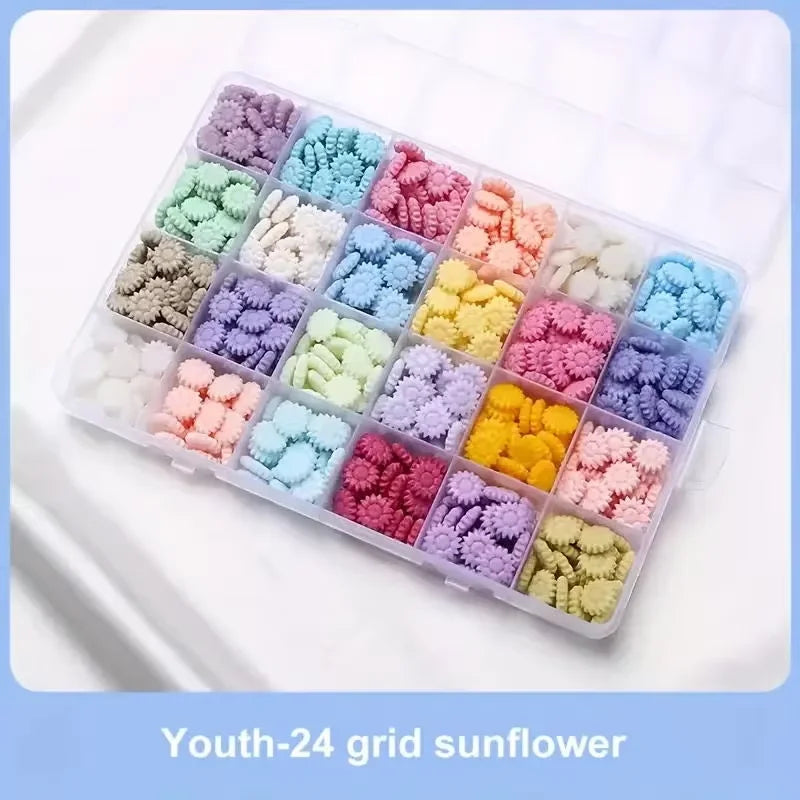 600 Stück Siegelwachsperlen mit Sonnenblumen-Design für Wachssiegel