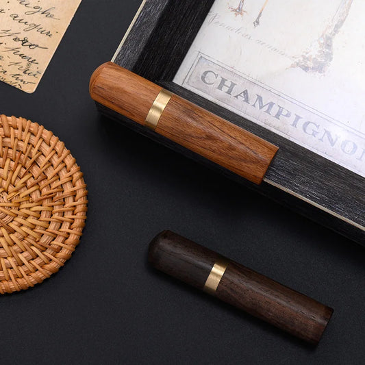 Handgefertigter Holz Zahnstocherhalter Tragbar und Umweltfreundlich