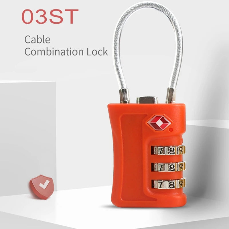 Mini TSA-Zahlenschloss für sicheres Reisegepäck mit individuellem Code
