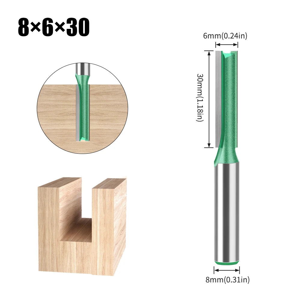 Wolfram Hartmetall Router Bit mit Doppel-Flöte für Holz in verschiedenen Größen