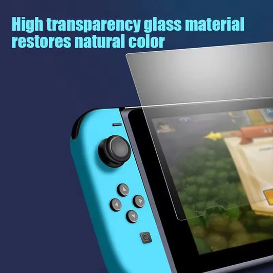 Displayschutzfolie aus gehärtetem Glas für Nintendo Switch Modelle klar