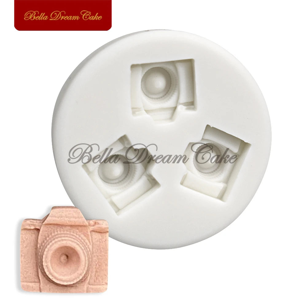 3D Mini Kamera Silikon Form – Flexibel - Lebensmittelecht für Backen - Basteln
