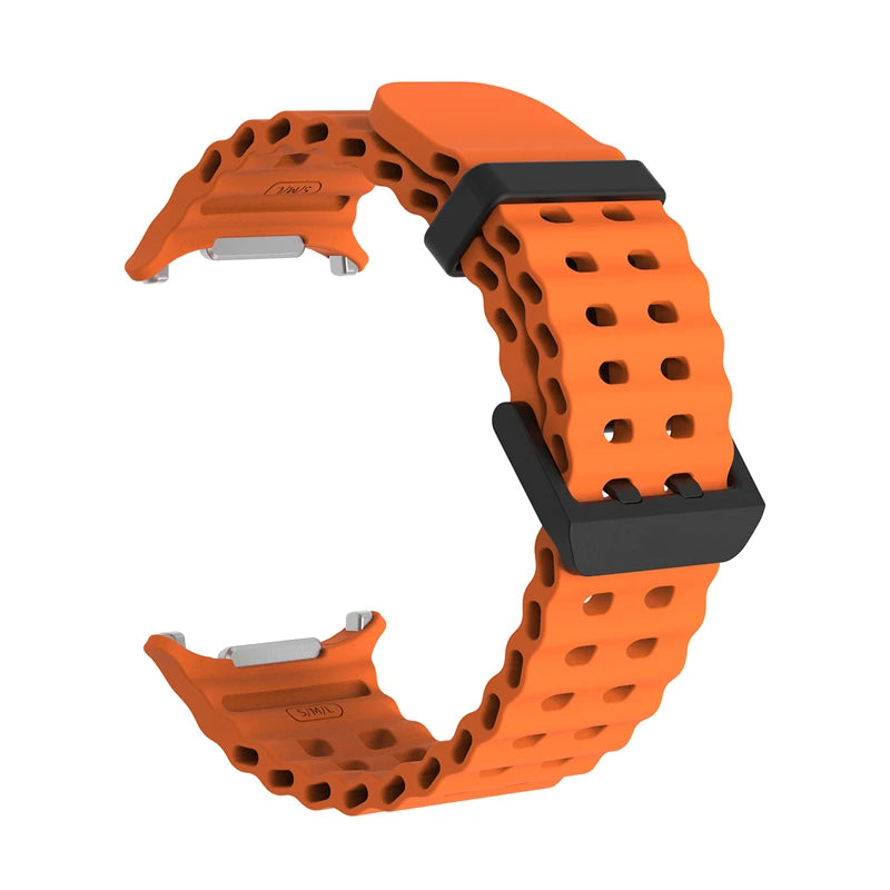 Marine Silikonarmband für Samsung Galaxy Watch Ultra 47 mm 2025 Modell