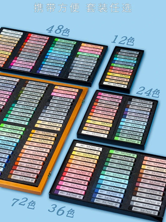Weiche Pastellquadrate 24 36 48 Farben Ölpastell Künstlerbedarf Set