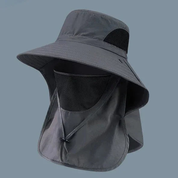 Unisex Sonnenhut mit UV-Schutz - Halsklappe – Leicht, robust, perfekt für Outdoor