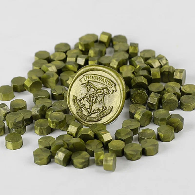 200 Stück Wachsdruckperlen für Siegel, Retro Versiegelung in Gold