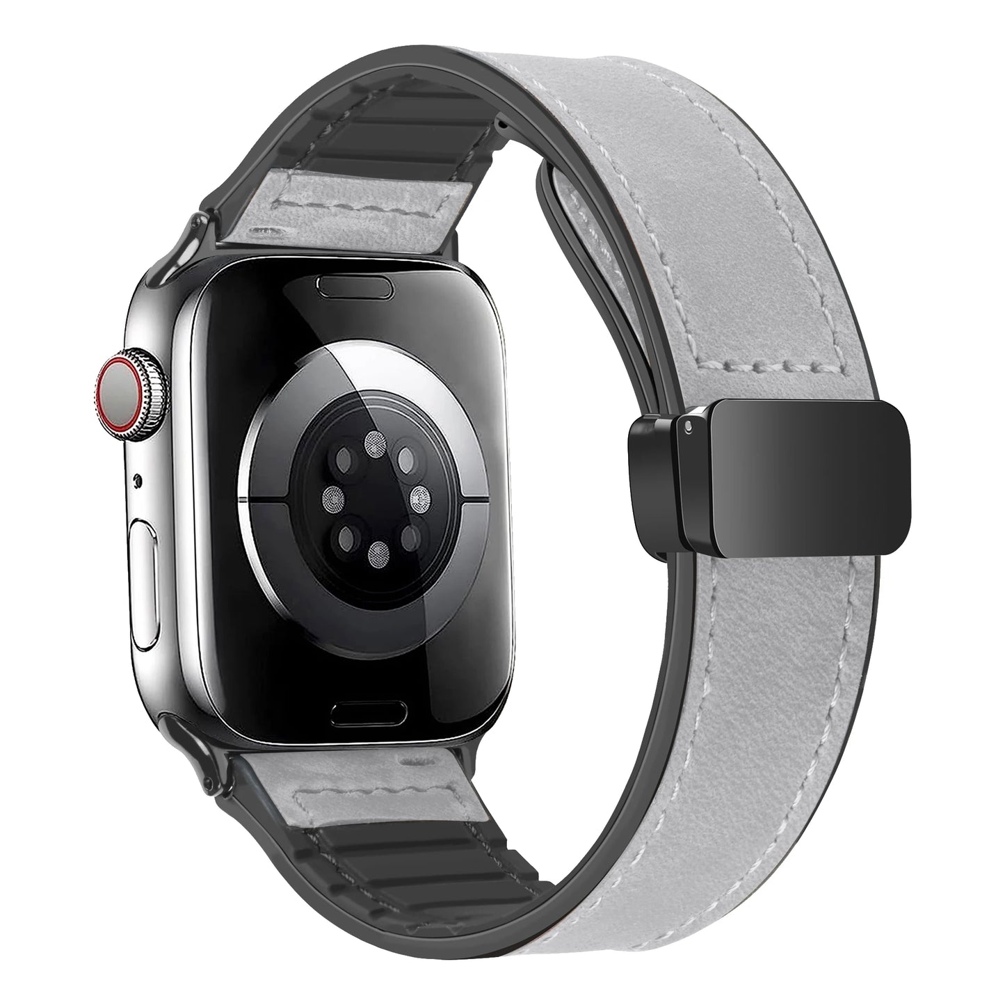 Lederarmband für Smartwatch kompatibel mit 40 41 42 44 45 46 49 mm