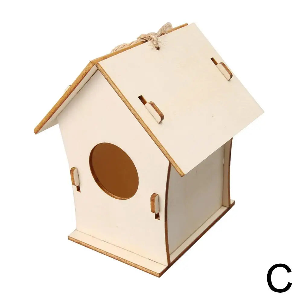 DIY Holz Vogelnest für Garten - Hängend - Naturfreundlich