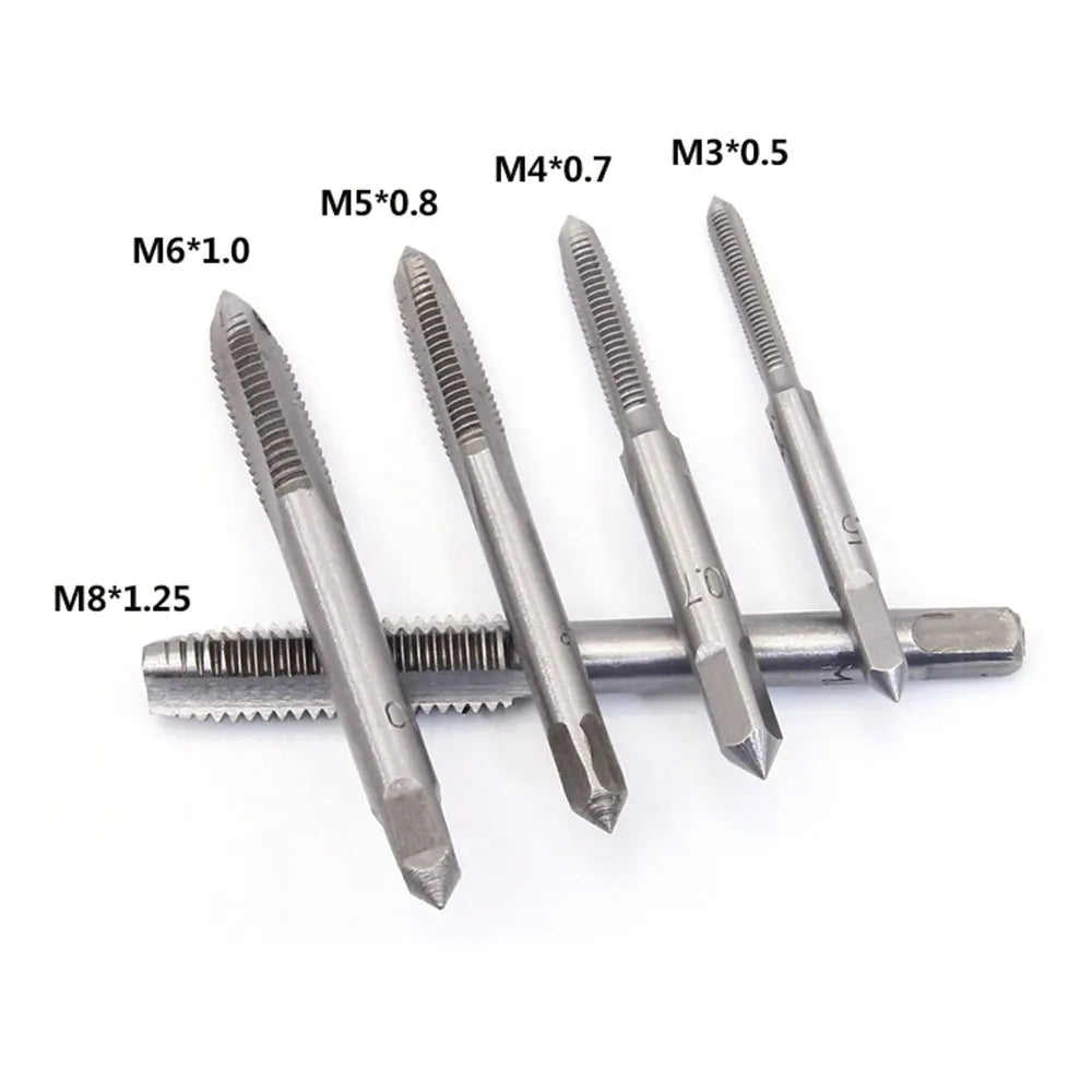 Robustes Gewindeschneid-Set M3-M8 mit T-Griff Schlüssel