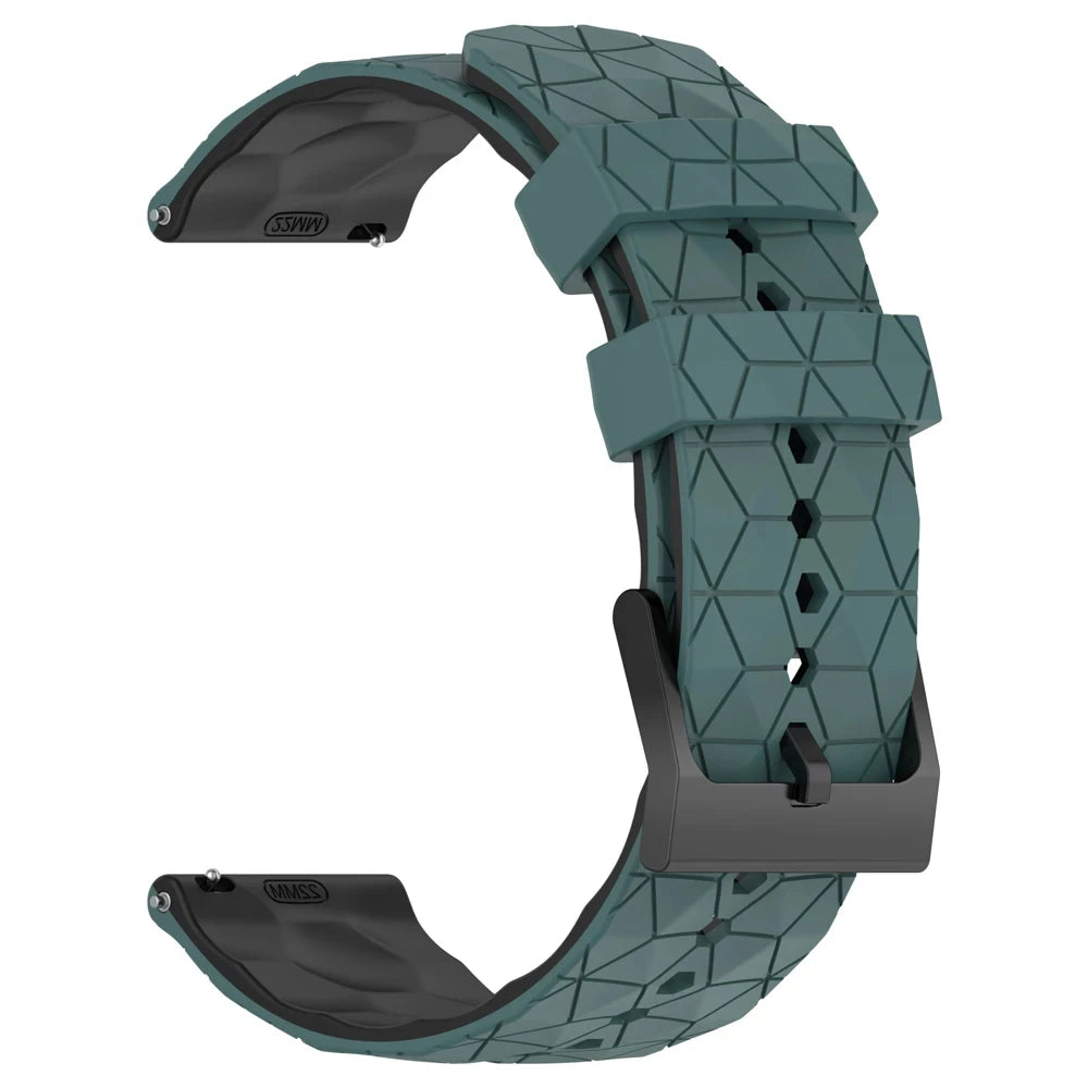 Sportliches Silikonarmband 20/22 mm mit Fußballmuster – perfekt für Xiaomi - Huami