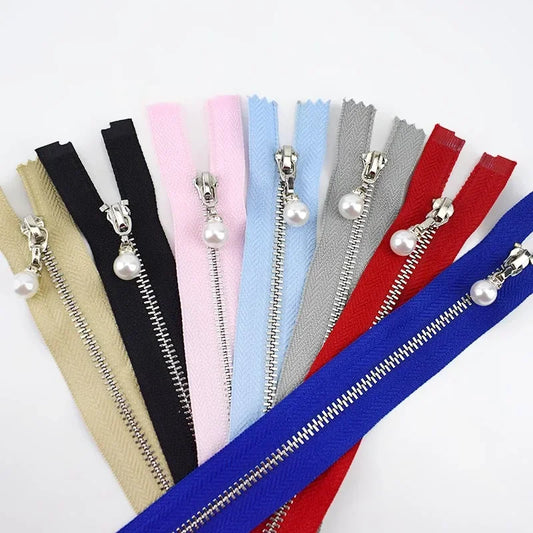 5er Set Metall Reissverschluesse offen 12-70 cm ideal fuer Taschen